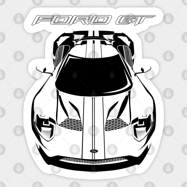 Ford GT 2017-2020 - White Stripes Sticker by V8social